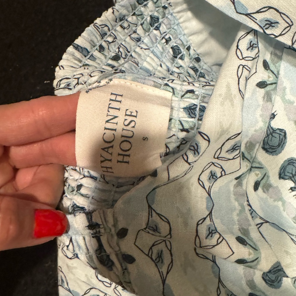 HYACINTH HOUSE Blue Geo Stripe Cut Out Campbell Dress - Picture 12 of 13